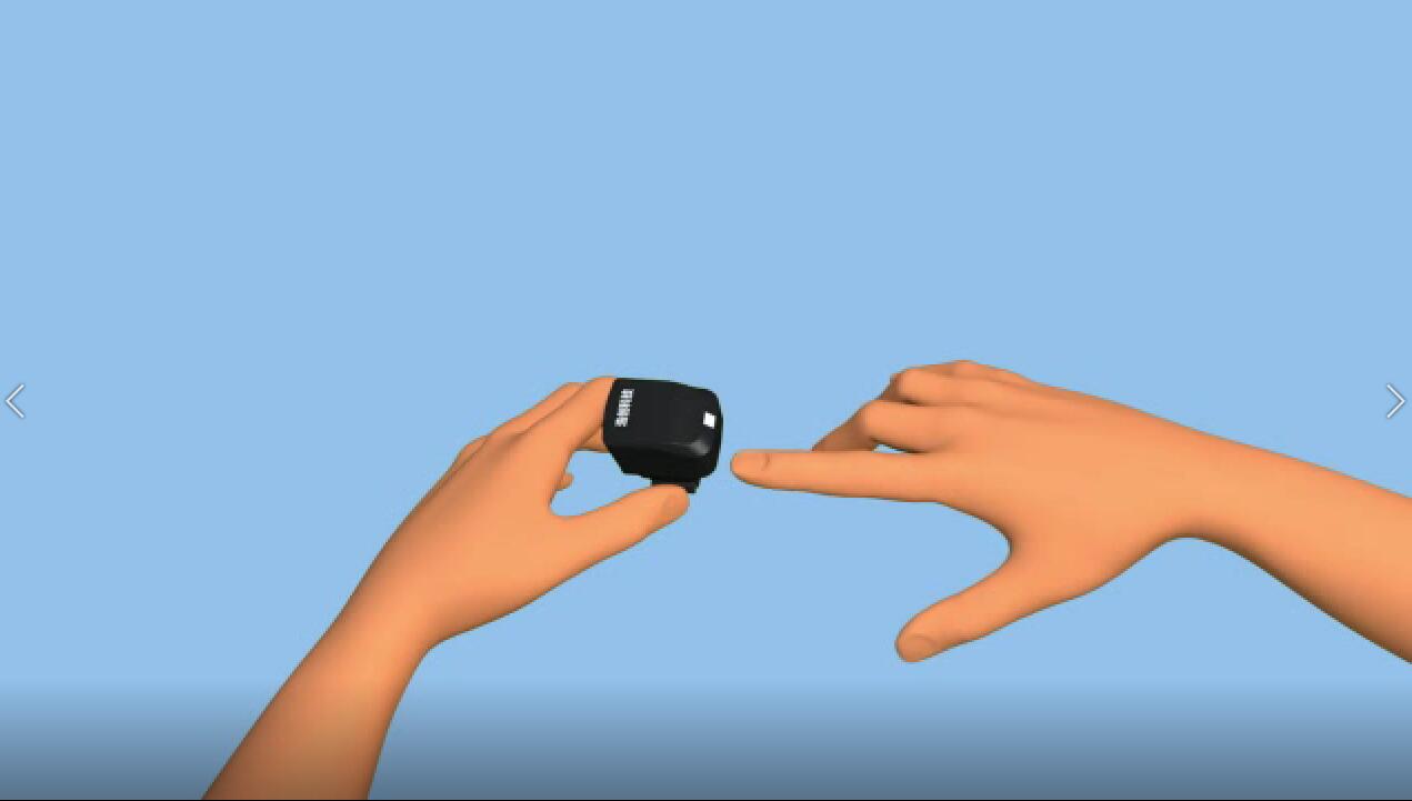 指环王的穿戴方式-浩创指环扫枪新手视频动画教程-2