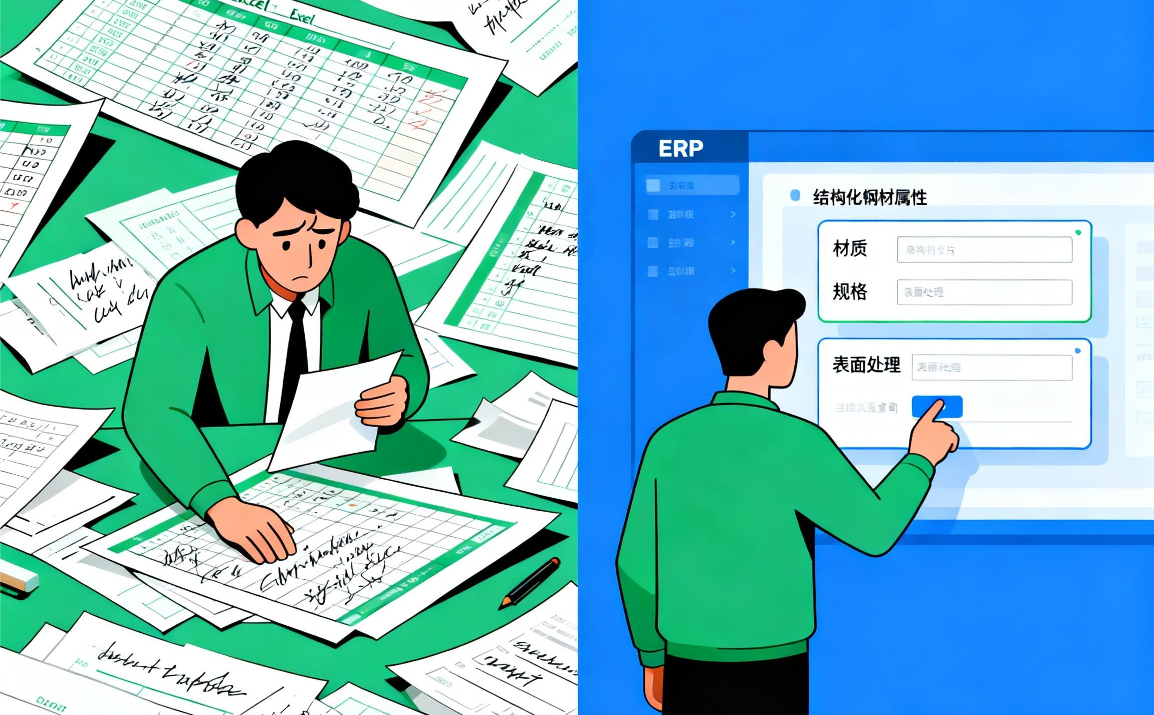 钢材属性太多？ERP精细化属性管理方案