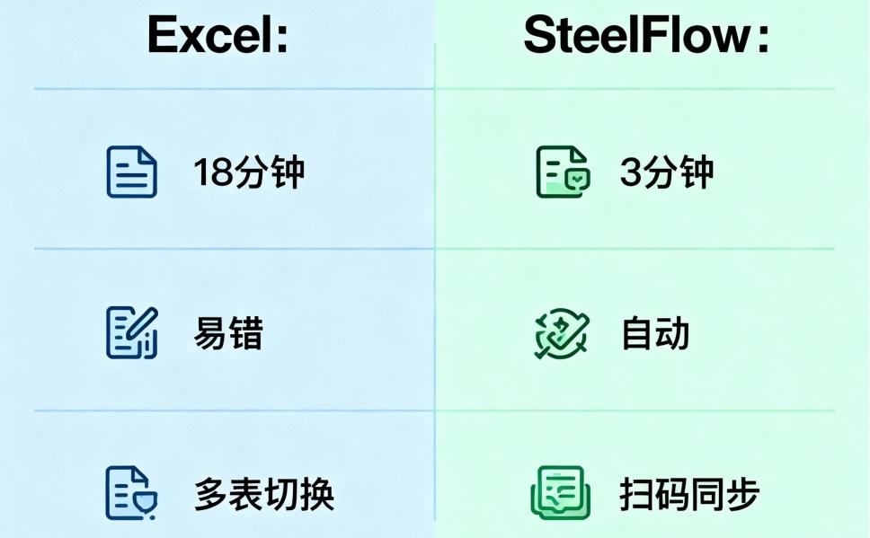 钢贸ERP vs Excel：谁更高效？全流程实测数据来了