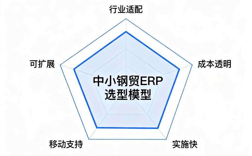 中小钢贸ERP选型避坑指南：这5个指标决定成败