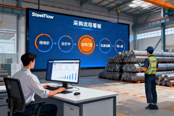 钢材采购管理全流程自动化实践：从询价到入库