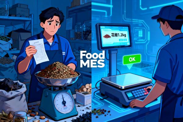 FoodMES如何实现智能称重防错？支持多配方自动切换