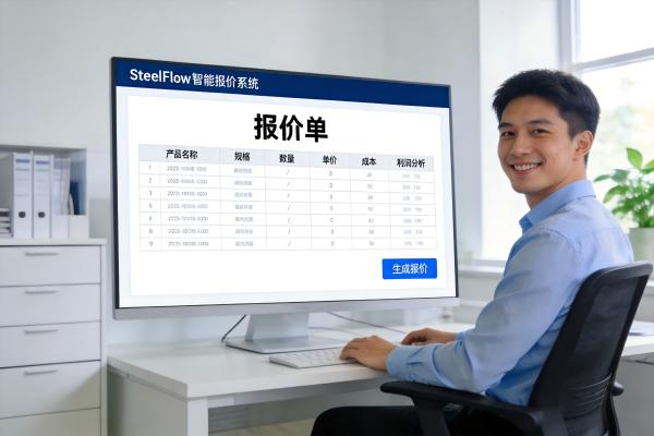 ERP系统如何帮助钢贸企业实现销售报价的快速生成与审批?(图1) 钢贸智能报价_一键生成_SteelFlow_钢贸员智能报价.jpg