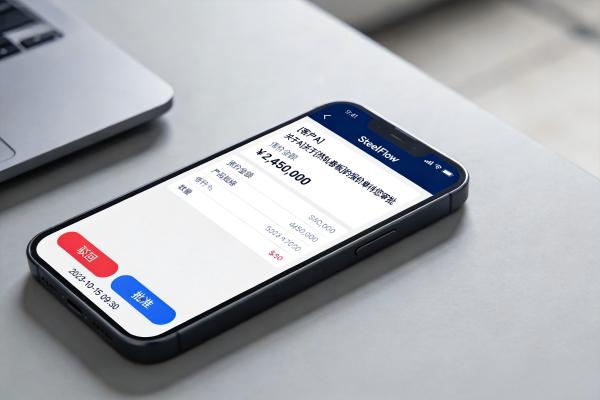 ERP系统如何帮助钢贸企业实现销售报价的快速生成与审批?(图3) 移动审批_全程留痕_SteelFlow_SteelFlow审批.jpg