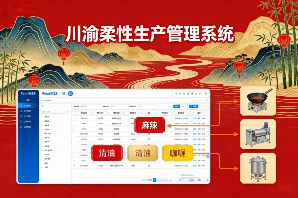 川渝调味品企业如何通过FoodMES实现柔性化多口味生产?(图1) 川渝_柔性生产_FoodMES.jpg