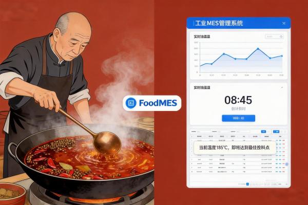 重庆火锅底料炒制工艺如何数字化?FoodMES固化老师傅经验(图1) 火锅底料_火候数字化_FoodMES.jpg