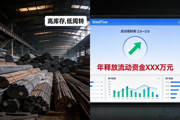 老板最关心的3个ERP指标:ROI、回款周期、库存周转率(图3) 库存周转率_资金释放_SteelFlow.jpg