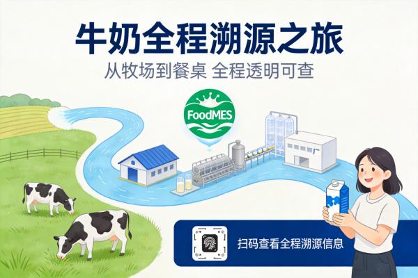 乳品厂如何通过FoodMES实现从牧场到灌装的全程批次追溯?(图1) 乳品_全程追溯_FoodMES.jpg