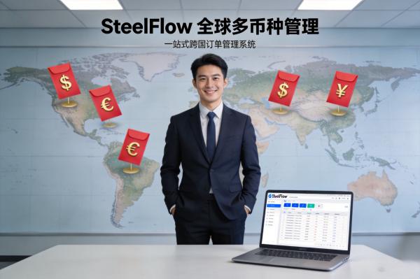 ERP系统如何支持钢贸企业的多币种结算与汇率管理?(图1) 跨境交易_多币种结算难题_SteelFlow.jpg
