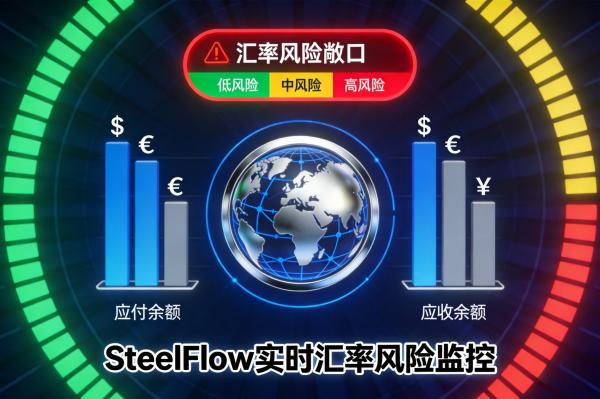 ERP系统如何支持钢贸企业的多币种结算与汇率管理?(图3) 多币种对账_风险监控仪表盘_SteelFlow.jpg