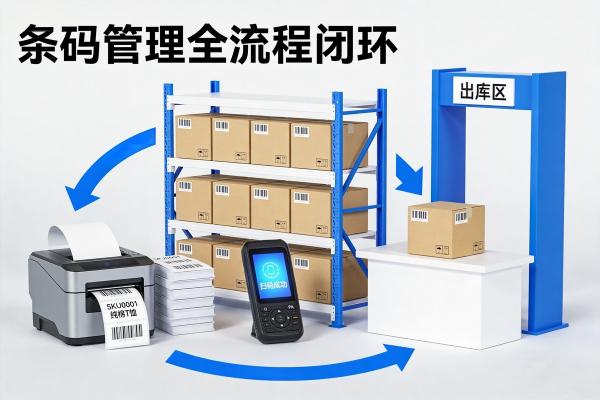 条码驱动仓储管理：从标签打印到扫码复核的全流程闭环