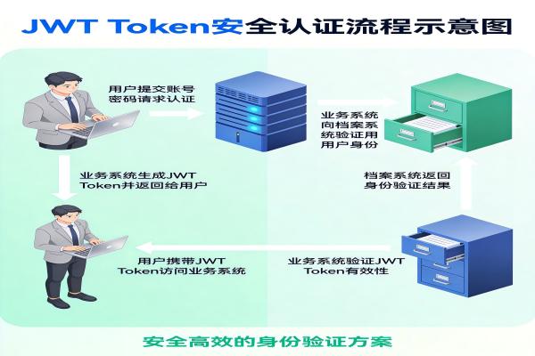 档案系统接口规范:如何实现多系统间的数据互联互通?(图3) 安全认证_JWT_Token_Archives.jpg