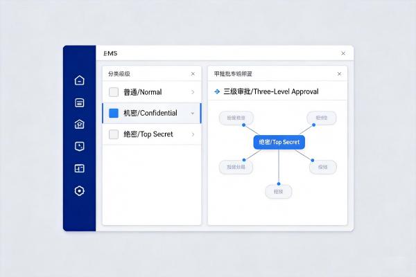 审批流程自定义配置:如何让合同、图纸、制度发布必经审核?(图3) 审批联动_密级权限_FMS.jpg
