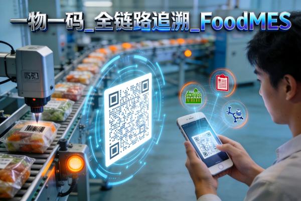 食品企业一物一码怎么落地?FoodMES全链路追溯方案(图1) 一物一码_全链路追溯_FoodMES.jpg