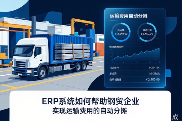 ERP系统如何帮助钢贸企业实现运输费用的自动分摊？