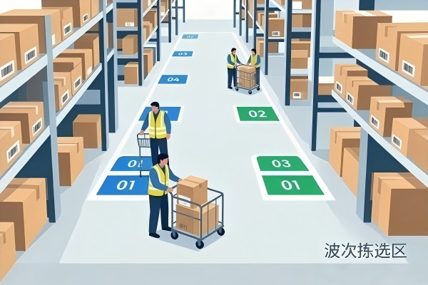中山某灯具电商日单破万:壹博WMS波次拣选撑起大促极速发货(图1) 灯具电商波次拣选作业_WMS.jpg