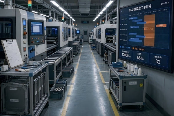 汽车电子ECU排产：换线频繁场景