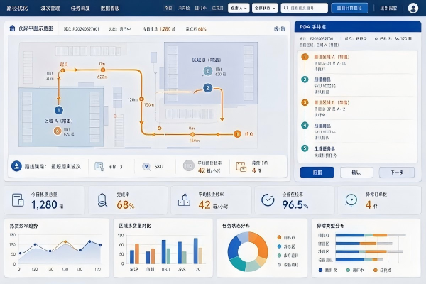 冷链物流园 WMS 定制开发:低代码实现断链预警与库存周转提升(图2) 冷链WMS_波次拣货路径_低代码.jpg