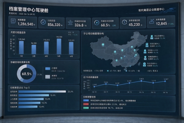 某大型国企集团档案集中管控平台建设成功案例