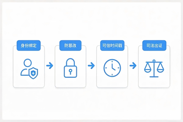 电子印章与电子签名在档案系统中的法律效力与应用(图1) 电子签名效力链路_档案.jpg
