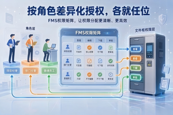 FMS中的角色权限模型设计：项目经理、部门主管、普通员工如何差异化授权？