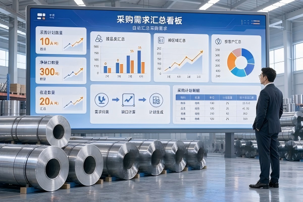 钢贸企业如何通过ERP系统实现采购需求的自动汇总与生成？
