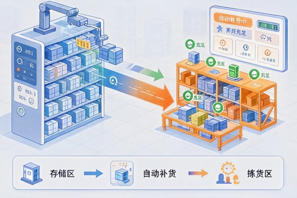 WMS补货策略：从存储区到拣选区的自动触发机制