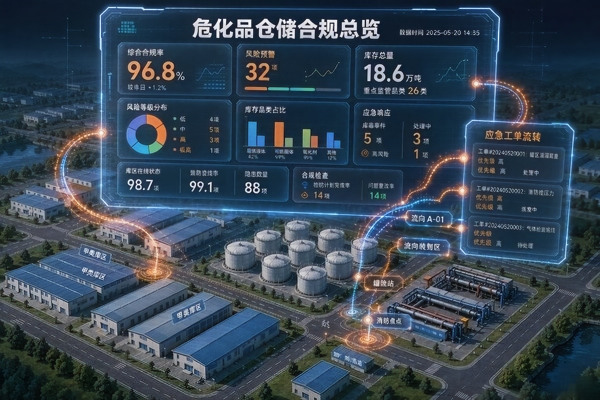 危险品仓储：低代码定制开发中的合规管理与应急联动