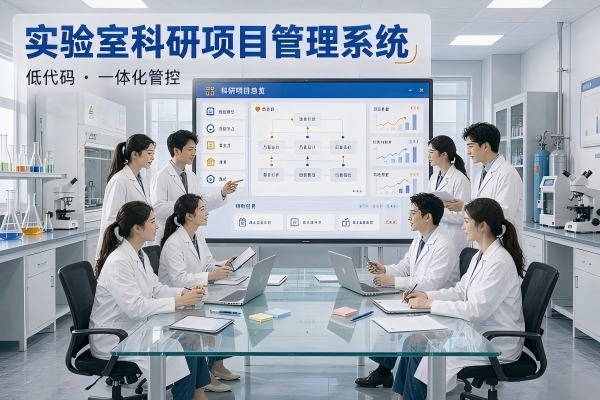 实验室“科研项目管理”：低代码定制开发经费使用与进度汇报