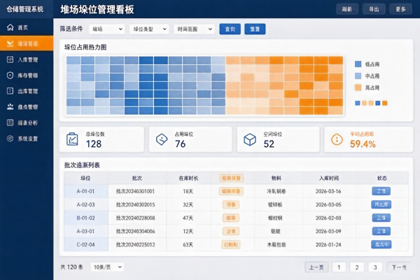 建材行业WMS解决方案:大宗物料计量与堆场管理(图2) 建材_堆场库存批次追溯_看板_WMS.jpg